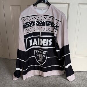 Raiders Black and White Long Sleeve Shirt